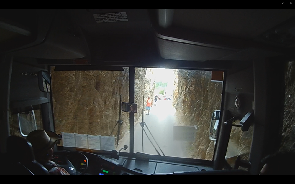 You can see a guy in a red shirt directing the “student driver.”