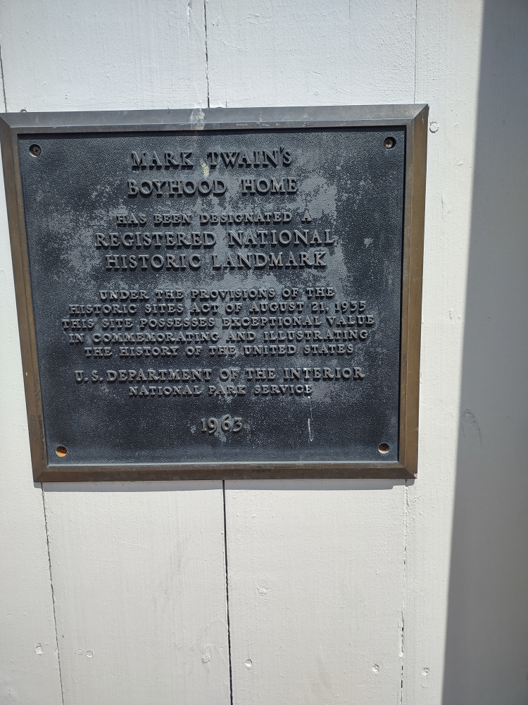Plaque by boyhood home