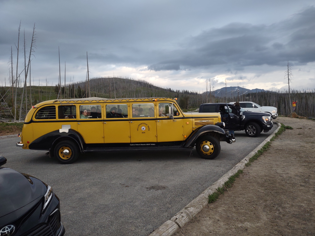 Yellow Touring Bus from 1936.