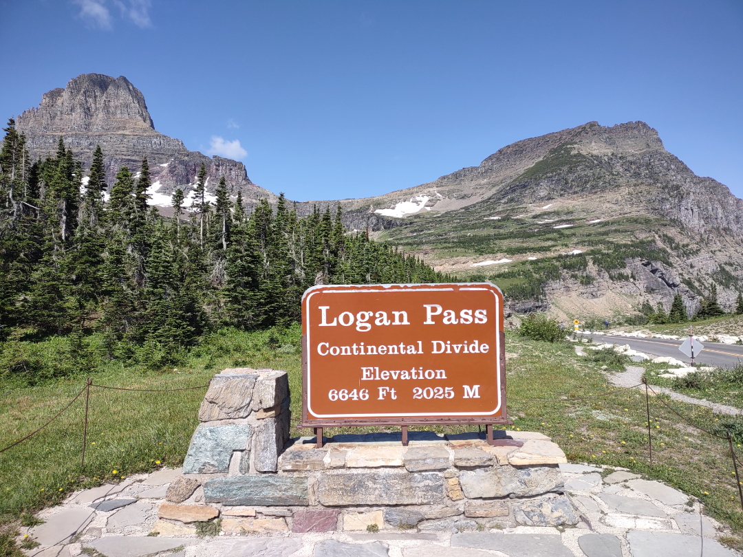 Logan Pass, the Continental Divide